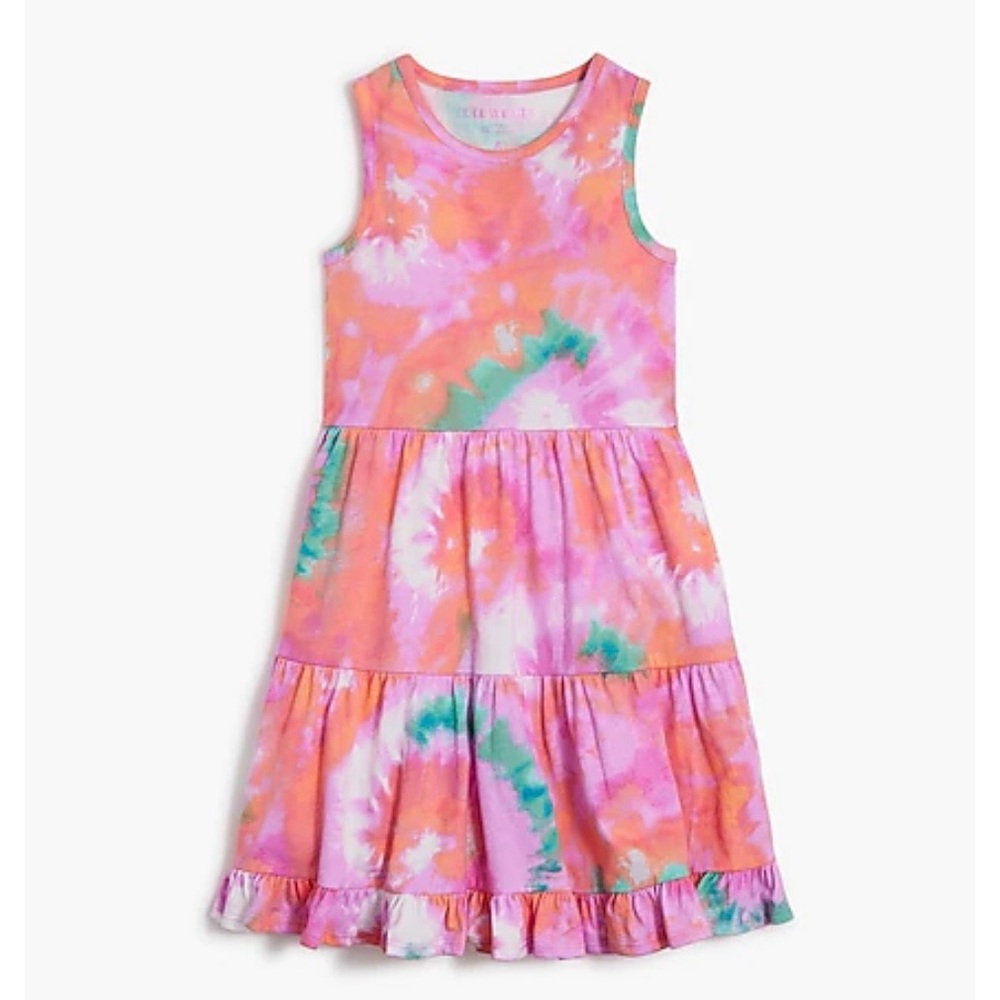 Crewcuts - Tie Dye Tank Dress - Pink Coral
